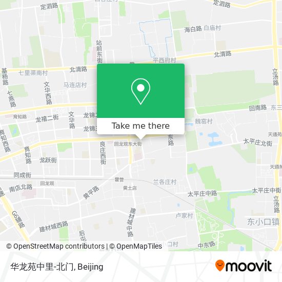 华龙苑中里-北门 map