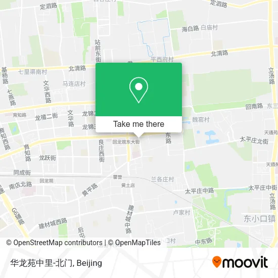 华龙苑中里-北门 map
