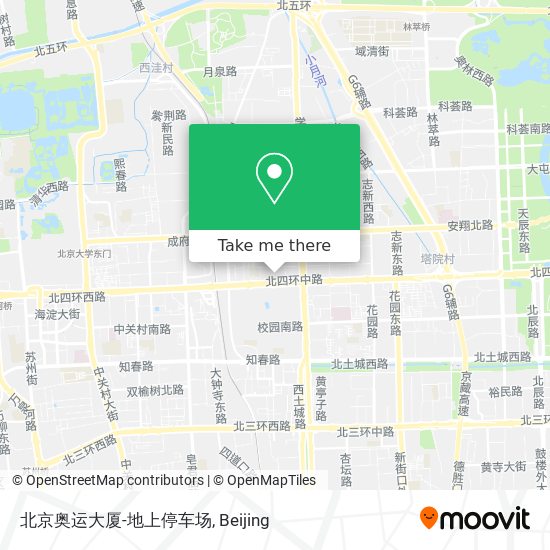 北京奥运大厦-地上停车场 map