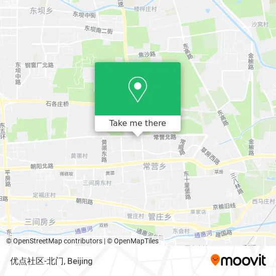 优点社区-北门 map