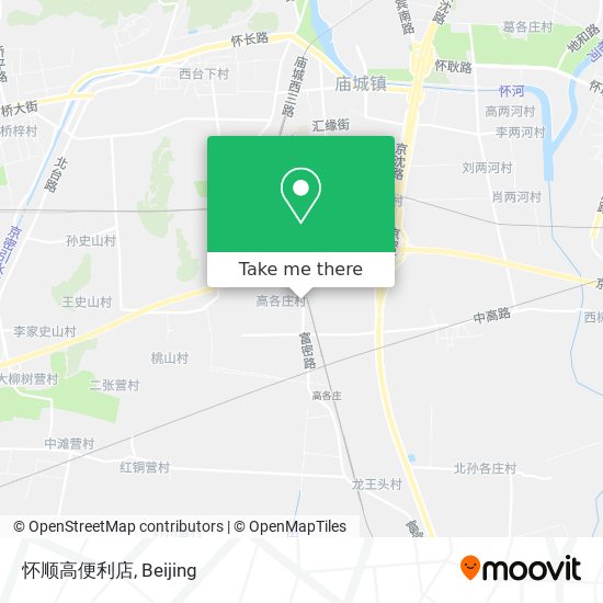 怀顺高便利店 map