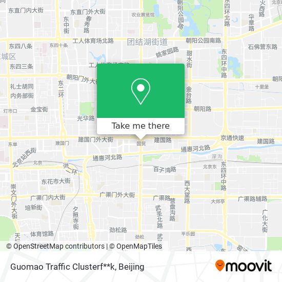 Guomao Traffic Clusterf**k map