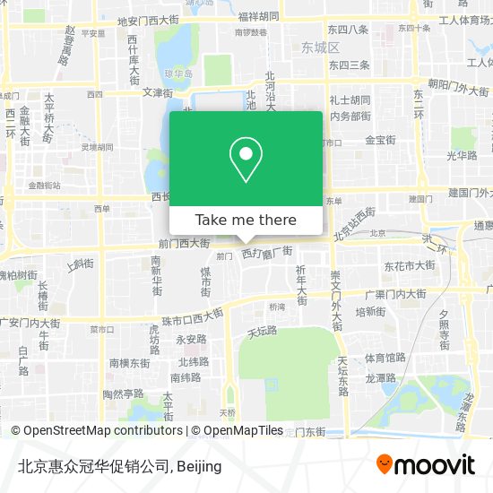北京惠众冠华促销公司 map