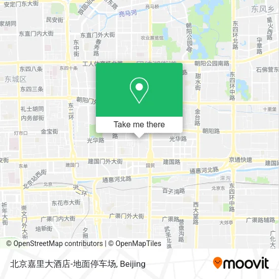 北京嘉里大酒店-地面停车场 map