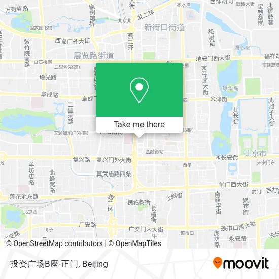 投资广场B座-正门 map