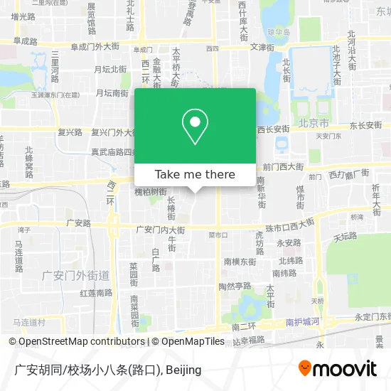 广安胡同/校场小八条(路口) map