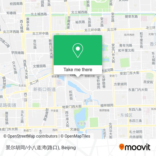 景尔胡同/小八道湾(路口) map