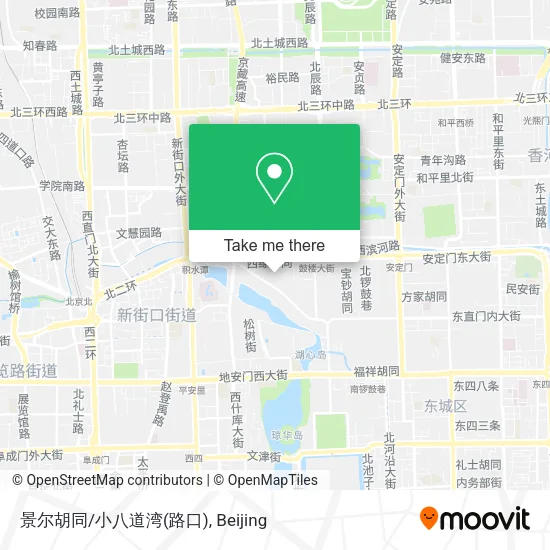 景尔胡同/小八道湾(路口) map