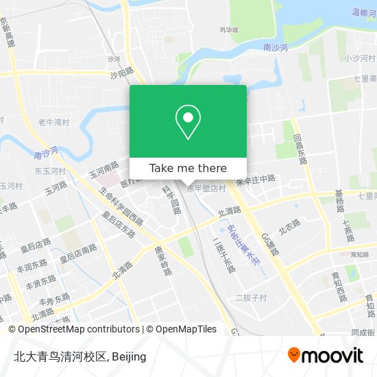 北大青鸟清河校区 map