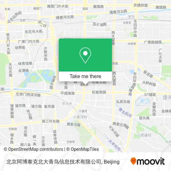 北京阿博泰克北大青鸟信息技术有限公司 map