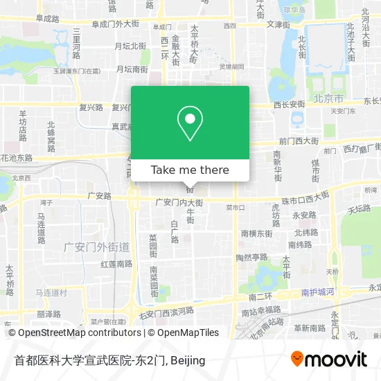 首都医科大学宣武医院-东2门 map