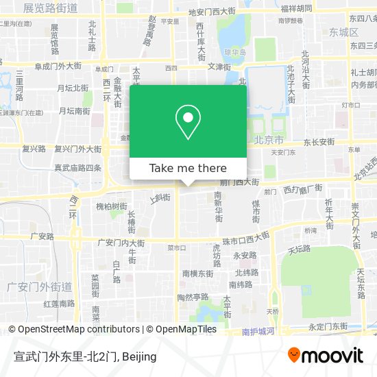 宣武门外东里-北2门 map