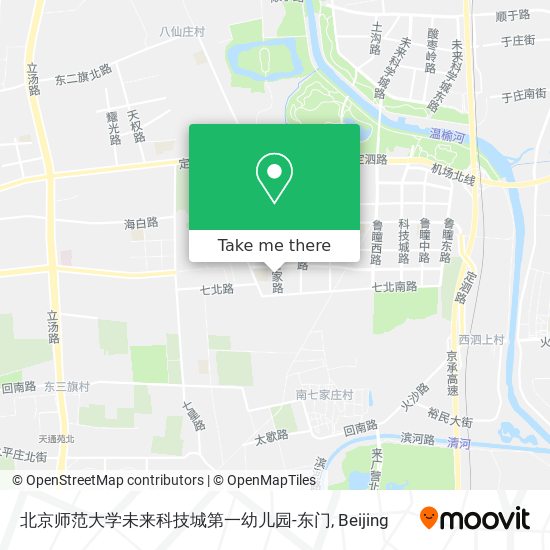 北京师范大学未来科技城第一幼儿园-东门 map
