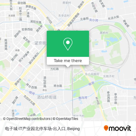 电子城·IT产业园北停车场-出入口 map