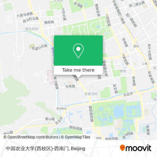 中国农业大学(西校区)-西南门 map