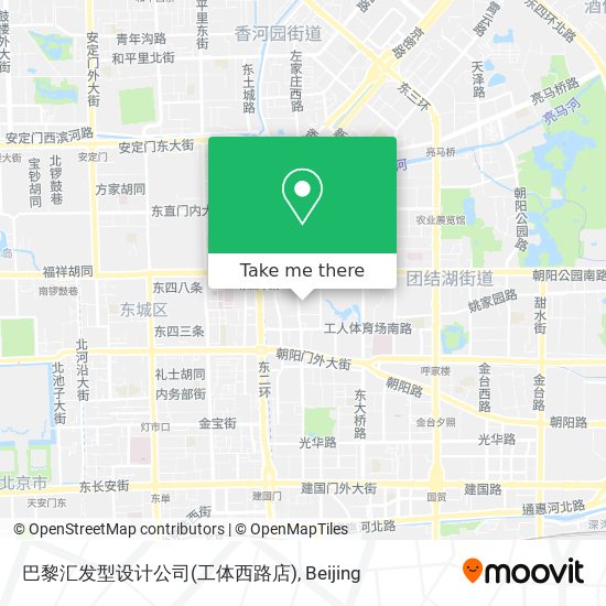 巴黎汇发型设计公司(工体西路店) map