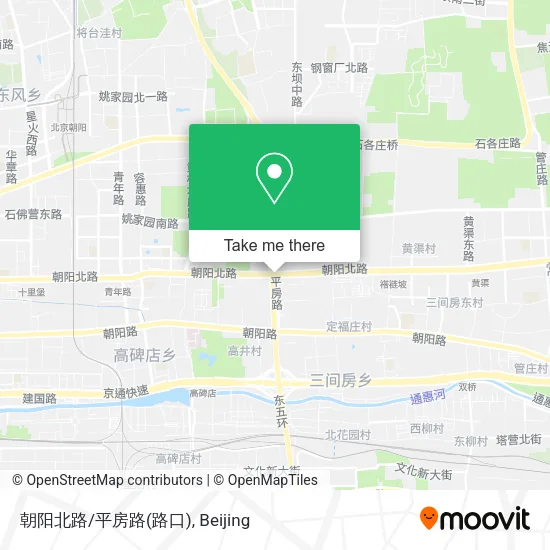 朝阳北路/平房路(路口) map