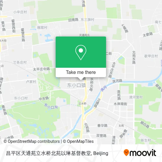 昌平区天通苑立水桥北苑以琳基督教堂 map