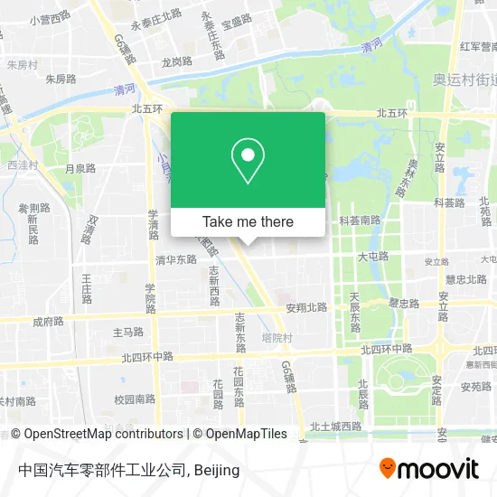 中国汽车零部件工业公司 map