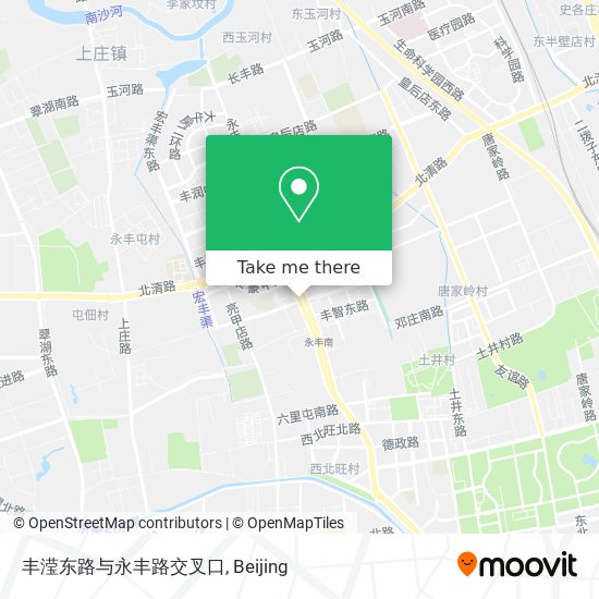 How To Get To 丰滢东路与永丰路交叉口in 西北旺镇by Metro Or Bus