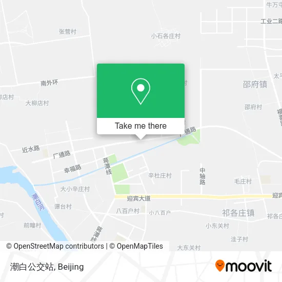 潮白公交站 map