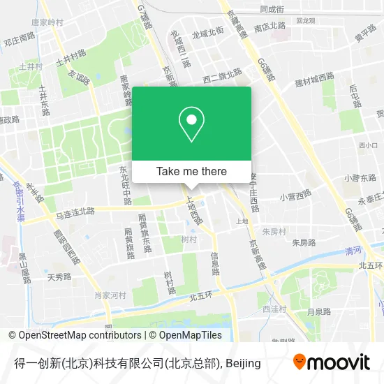 得一创新(北京)科技有限公司(北京总部) map
