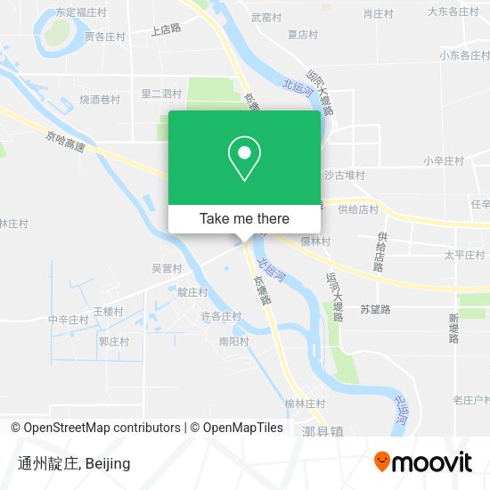 通州靛庄 map