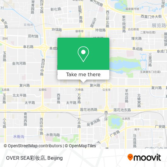 OVER SEA彩妆店 map