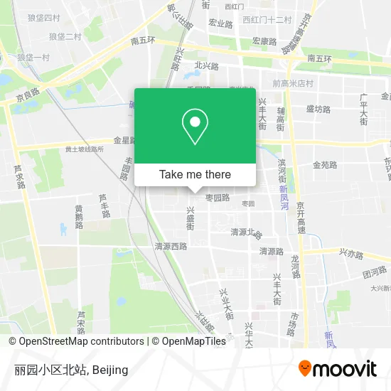丽园小区北站 map