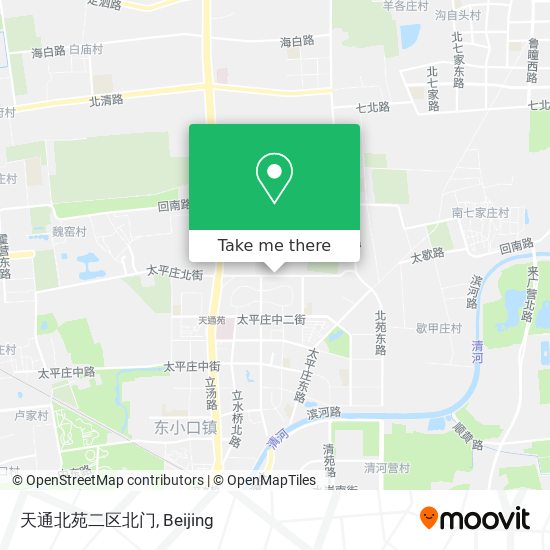 天通北苑二区北门 map