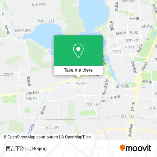 西台下路口 map