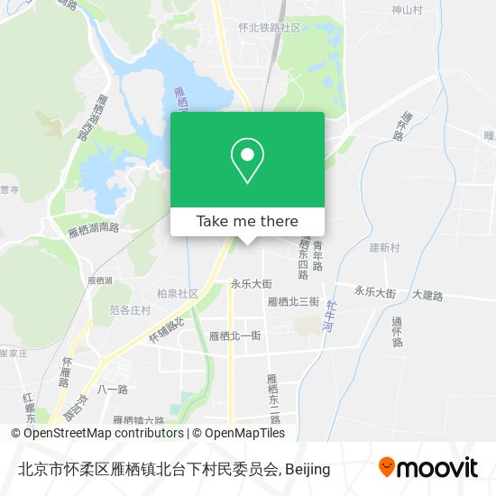 北京市怀柔区雁栖镇北台下村民委员会 map