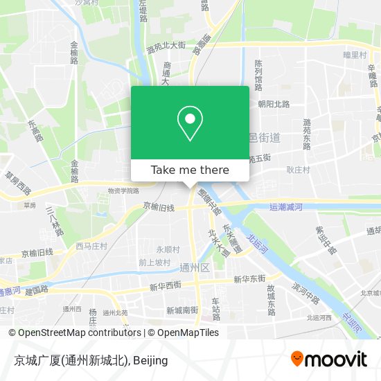 京城广厦(通州新城北) map
