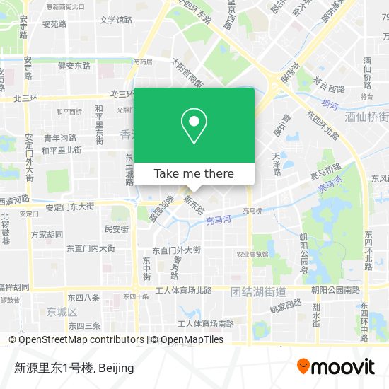 新源里东1号楼 map