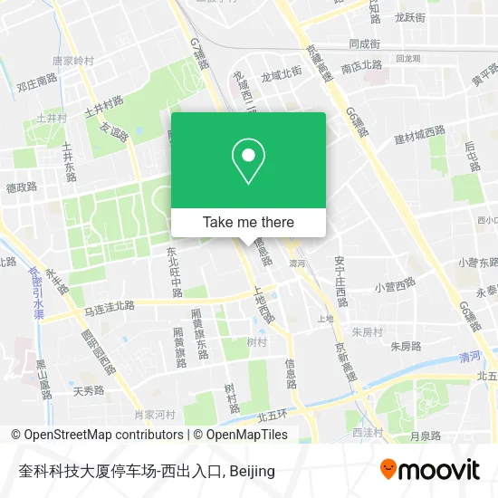 奎科科技大厦停车场-西出入口 map