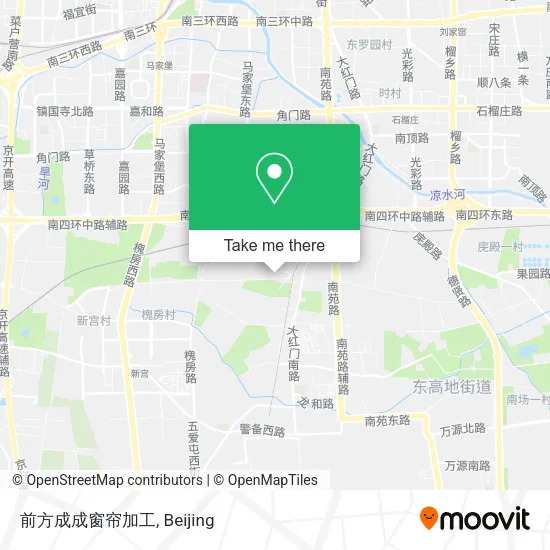 前方成成窗帘加工 map