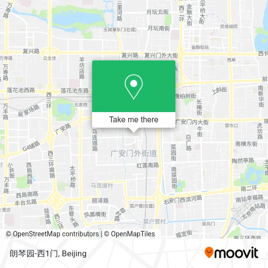 朗琴园-西1门 map