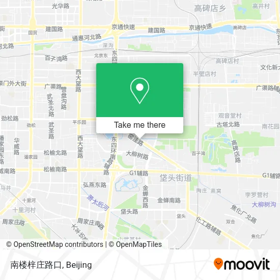 南楼梓庄路口 map