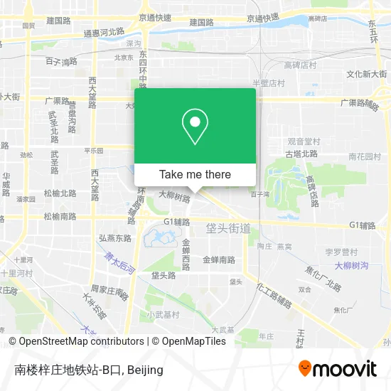 南楼梓庄地铁站-B口 map