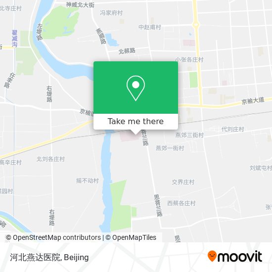 河北燕达医院 map
