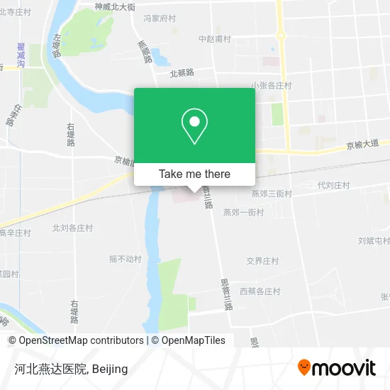 河北燕达医院 map