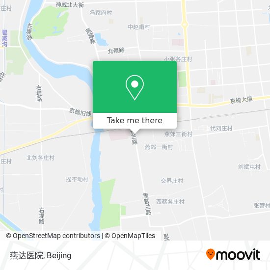 燕达医院 map