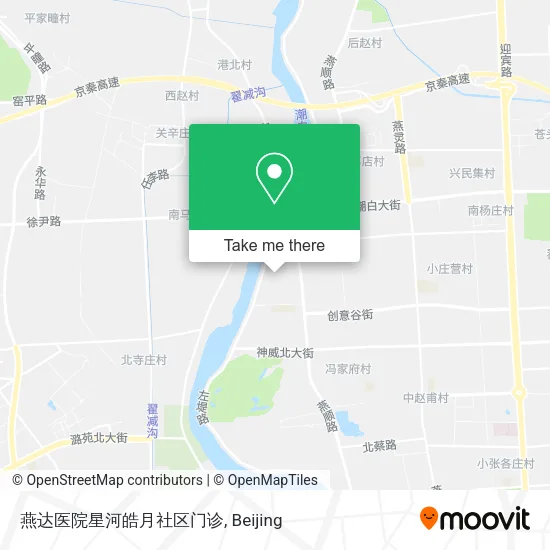 燕达医院星河皓月社区门诊 map