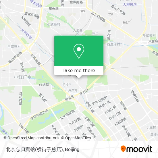 北京忘归宾馆(横街子总店) map