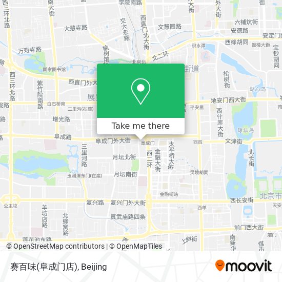 赛百味(阜成门店) map