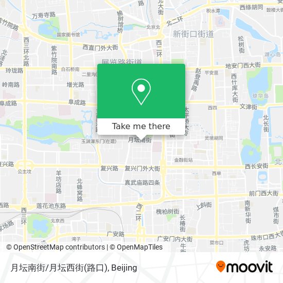 月坛南街/月坛西街(路口) map