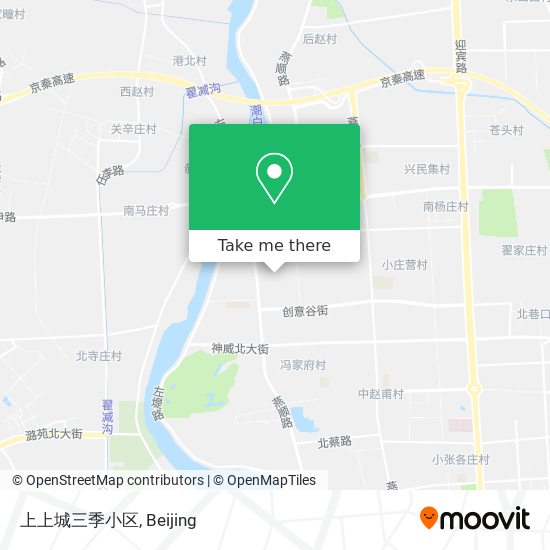 上上城三季小区 map