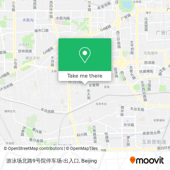 游泳场北路9号院停车场-出入口 map