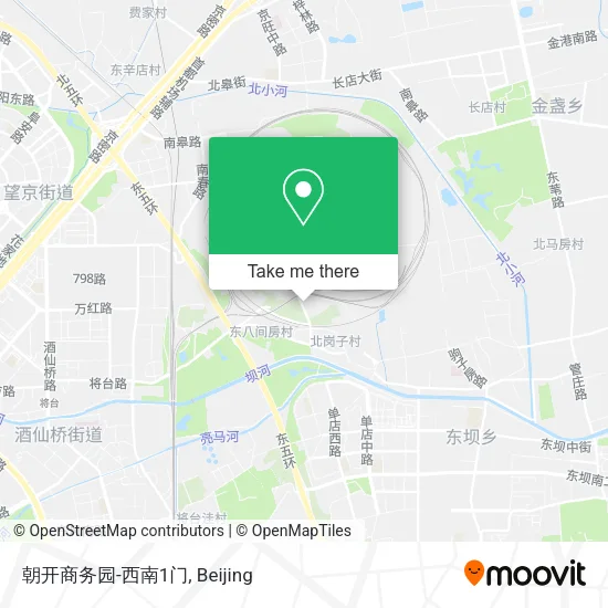 朝开商务园-西南1门 map