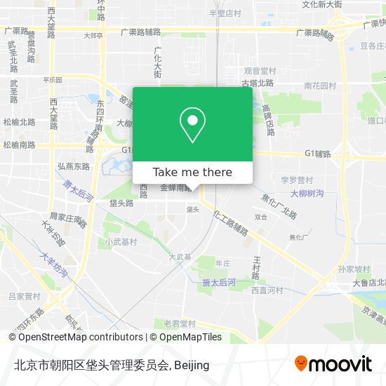 北京市朝阳区垡头管理委员会 map